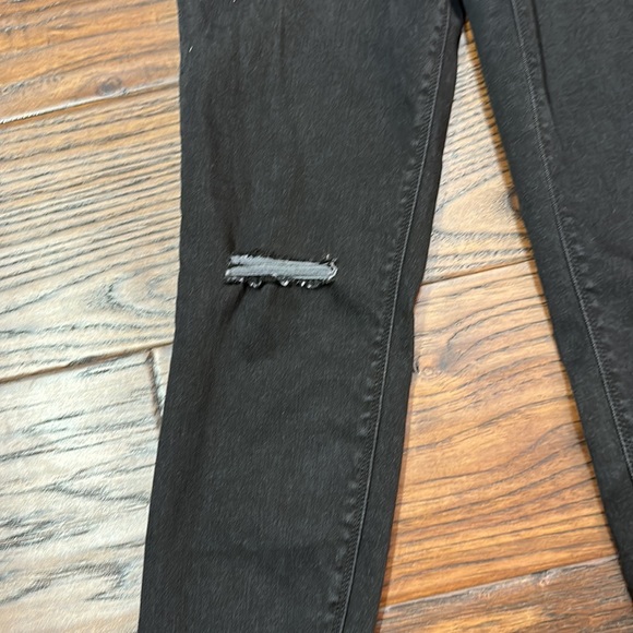 SPANX Vintage Distressed Ankle Skinny Jeans, black, size medium - Picture 4 of 7